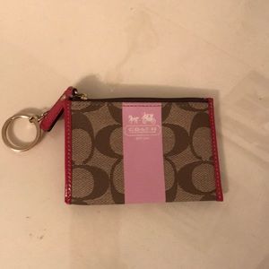 Authentic Coach Change Purse/Wallet Keychain